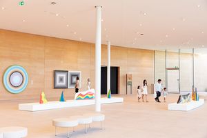 [Ugo Rondinone][0], [Frank Stella][1], and [Sol LeWitt][2]. Exhibition view of one of the interstitial spaces in the new building at the Art Gallery of New South Wales, Sydney. Photo: © Art Gallery of New South Wales, Zan Wimberley.  


[0]: https://ocula.com/artists/ugo-rondinone/
[1]: https://ocula.com/artists/frank-stella/
[2]: https://ocula.com/artists/sol-lewitt/
